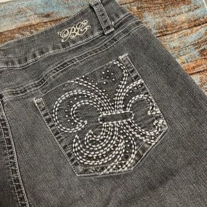 CLOSET CLEAR-OUT Bubblegum Jeans, charcoal color